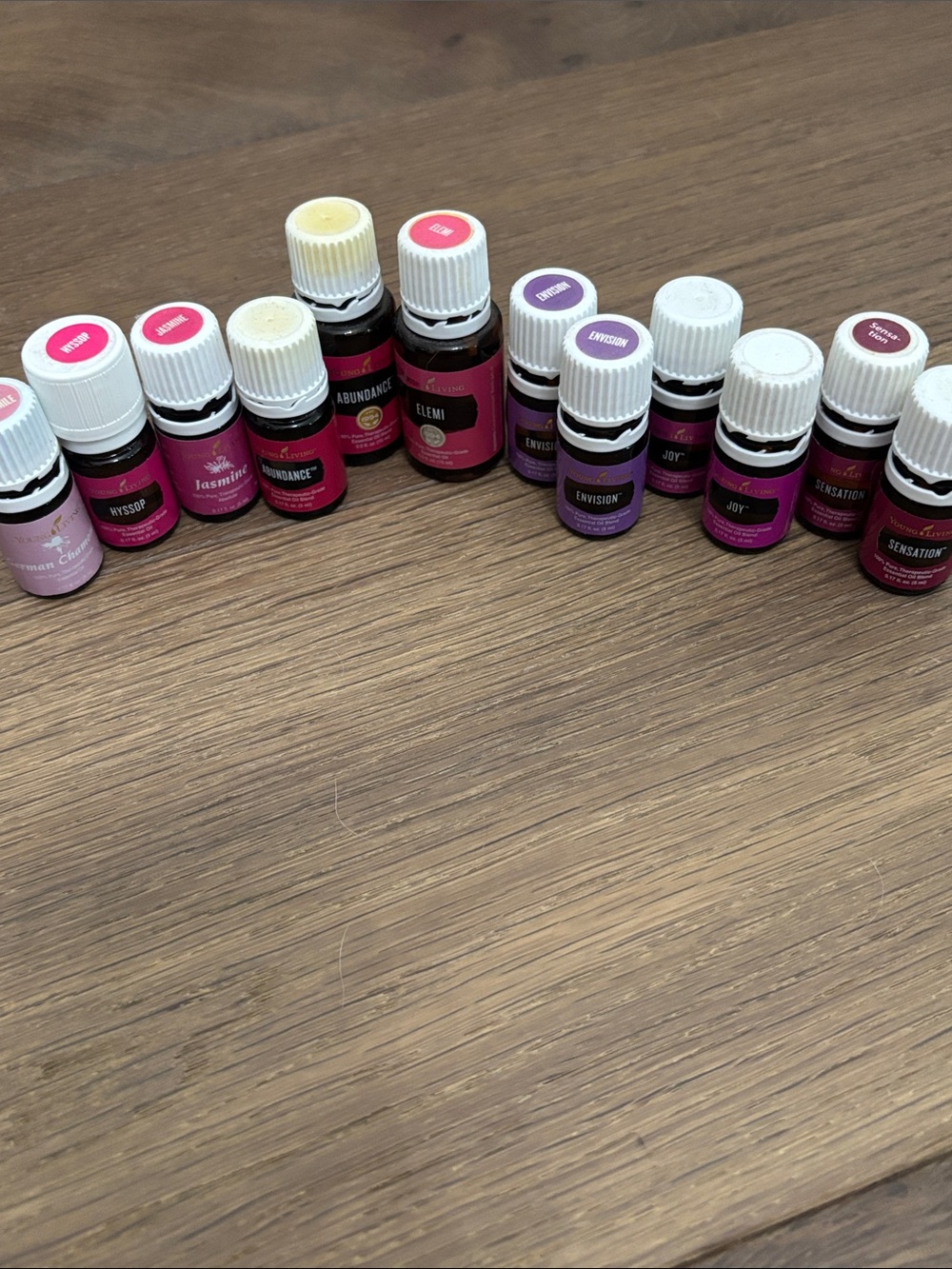 12 YOUNG LIVING PINK/PURPLE LABEL OPEN BOTTLE SET